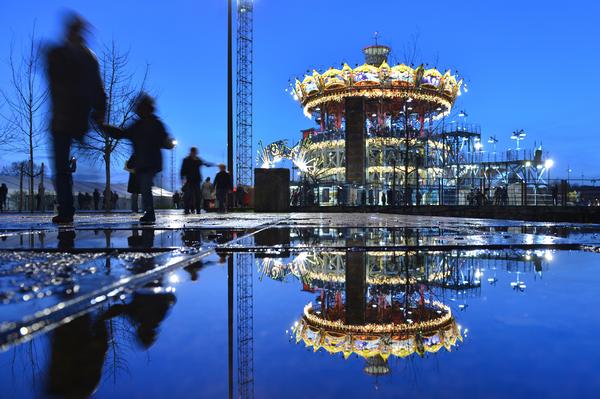 The sculptural sophistication and scale of the carousel is both incredible and audacious