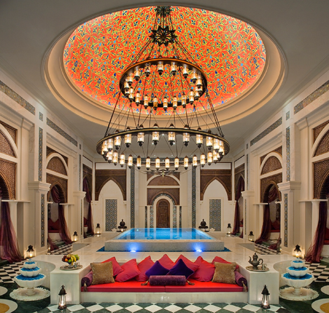 Lying at the heart of the property, the spa is one of the largest and most prestigious in
the Middle East