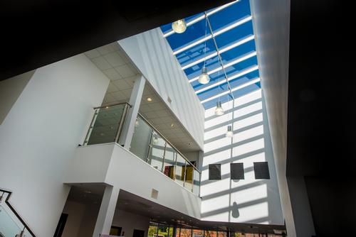 The 7,800sq m (83,959sq ft) two-storey building brings together a range of different services under one roof