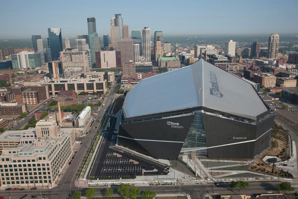The stadium is a new landmark for Minneapolis / Minnesota Vikings