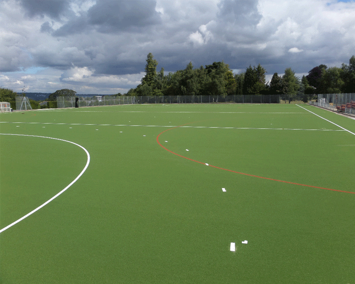 Conica's shock pad system works with artificial turf to prolong its life / Photo courtesy of Charles Lawrence Surfaces Ltd.
