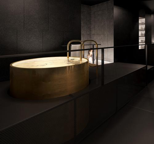 The spa includes a cold pool, whirlpool, sauna, steam room and wet area