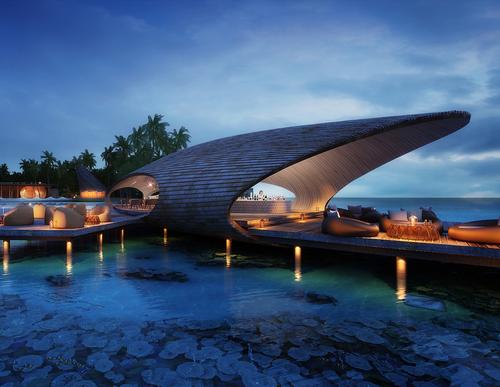 Designed by Singapore-based WOW Architects, the St Regis Maldives Vommuli Resort was short-listed for the World Architecture Festival Awards last year