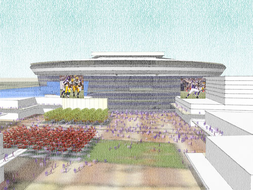 Ramsey County is to work with the Minnesota Vikings on the plans