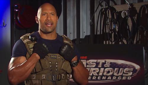 The Rock plays Luke Hobbs in the Fast and Furious franchise / Universal Studios Hollywood