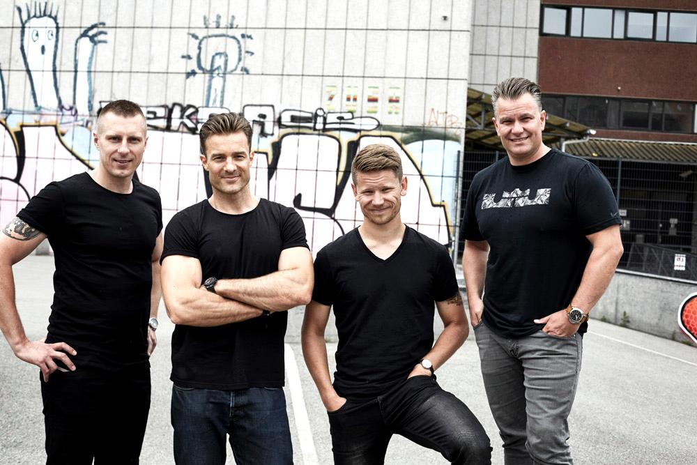 The team behind REPEAT (left to right): Peter Rehhoff, Rasmus Ingerslev, Peter Modin and Hans-Henrik Sørensen