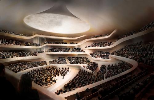 The concert hall will open to the public in January 2017 / Herzog and de Meuron