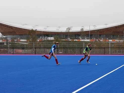 Olympic chiefs unveil Hockey Centre pitch 