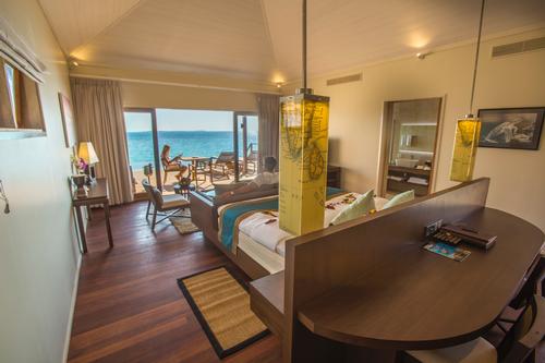 A desalination filter will mean salt water is made usable for drinking and cooking in the villas / Crown & Champa Resorts