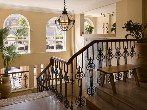 The building's original Georgian staircase has been restored / Will Pryce