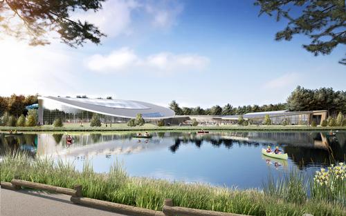 Center Parcs offers a natural setting, with a lake sitting just outside the waterpark