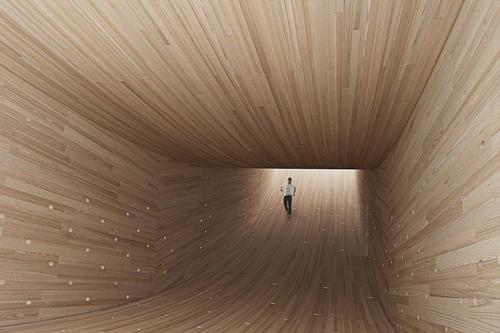 The curved tube will be the first ever hardwood mega-tube