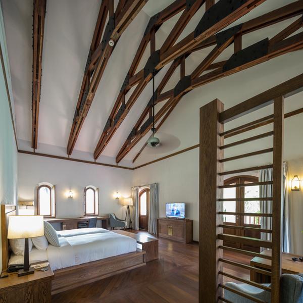 Sanctum Inle Resort is designed to inspire contemplation through architectural flourishes that invoke monastic traditions