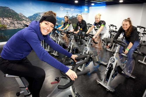 Dani King saddles up for the launch of the first i-motion club