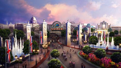 A rendering depicts how the entrance to London Paramount could look / 2015 Paramount Pictures Corp