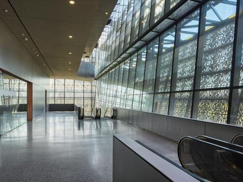 The nine-story building features exhibition galleries, an education centre, a 350-seat theatre and a café / Alan Karchmer/NMAAHC