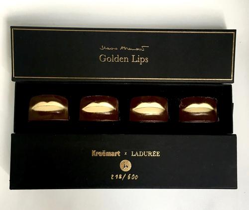 Abramovic crafted some dark chocolate moulded in the shape of her lips / Kreëmart