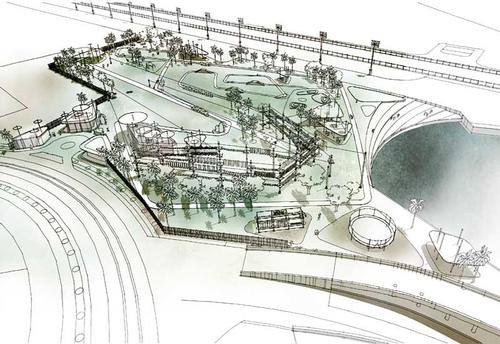 An artist's rendering of Wire World Adventure Park in Dubai / WL Hospitality Group