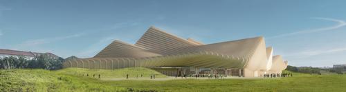 The design submitted by SimpsonHaugh and Partners / SimpsonHaugh and Partners