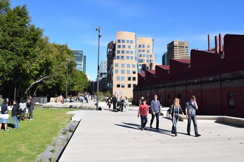 The eco-friendly green corridor follows the path of a former train line