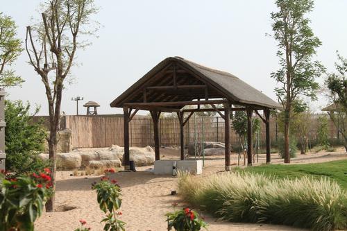 By using natural products such as thatch and timber, the park's structures help to control the climate in a far superior way to traditional buildings