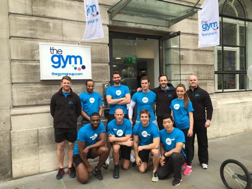 The Gym Group Charing Cross team – Top row: Tom Whelan (AGM), Ricky Boon, Vlach Ashton, Luke Hefferman, Stefan Duda (GM), Liliya Solovyy, John Foy (Group opening manager). Bottom row: Lawrence Udo, James Carroll, Berti Holmes, Will Siu