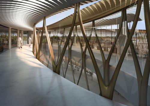 The centre will incorporate a permanent exhibition gallery, library, lecture hall and educational and meeting spaces / Methanoia