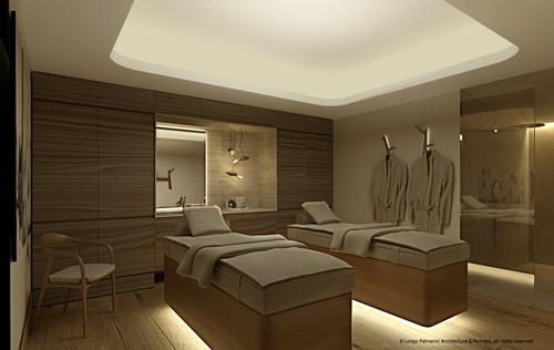 The 7,500sq ft (700sq m) spa features five treatment rooms – two double and three single