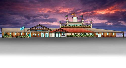 If not complete by the deadline, the entrance's tower will cost the waterpark US$110m