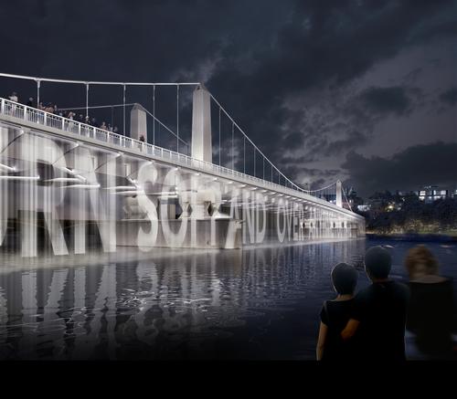Diller Scofidio + Renfro's 'water screen' proposal for Chelsea Bridge / Diller Scofidio + Renfro and MRC