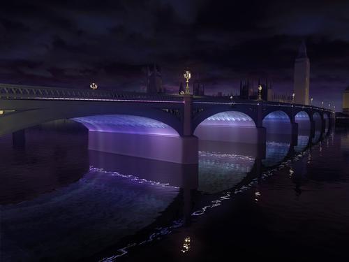 Leo Villareal's proposal for Westminster Bridge / Leo Villareal and MRC