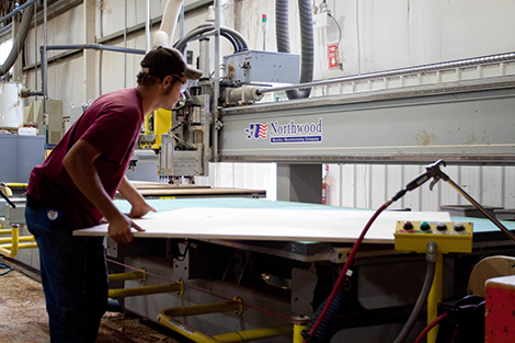 The factory makes 30,000 tables a year and each can have up to 600 parts –that’s 18 million components in total