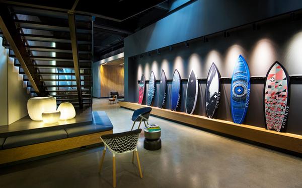 The Equinox facility in Huntington Beach, California, pushes the boundaries of modern health club design