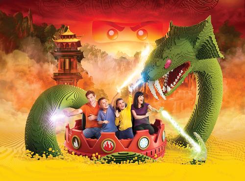 Ninjago: The Ride uses hand gestures rather than laser guns for a more family-friendly experience