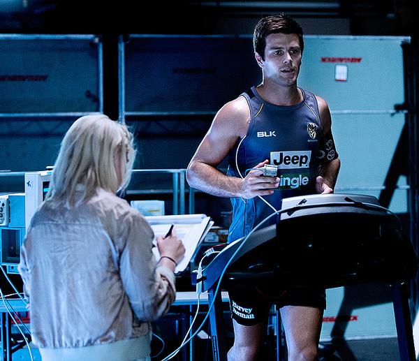 An Alert Shirt being put through its paces in laboratory conditions