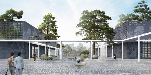 The Architecture Museum forecourt / Office OU