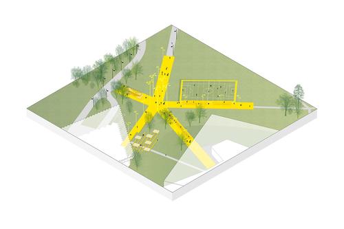 Each will be carefully designed around a different theme and a set of activities / LOLA Landscape Architects