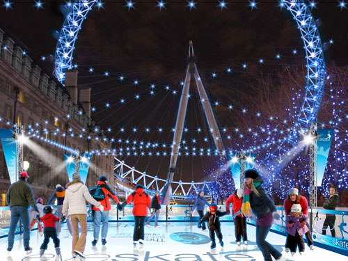 London Eye reveals winter ice rink plans