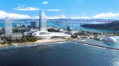 The second option would sit on Treasure Island in San Francisco Bay