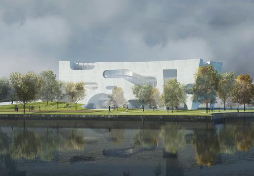 The buildings, which are geothermally cooled, are designed for LEED platinum certification / Steven Holl Architects