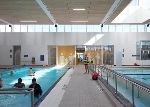 A pool and gym feature in the building, alongside a kitchen, workshops and social spaces / Lisa Logan