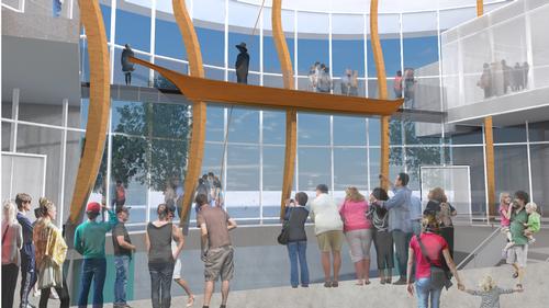 The development would take four years to build, with a waterfront location in easy walking distance of popular city amenities 