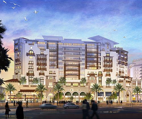 The project comprises two adjacent towers located in downtown Boca Raton that form part of an upscale mixed-use development, Via Mizner / SB Architects