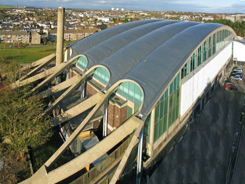 Dollan Aqua Centre was initially designed by Alexander Buchanan Campbell