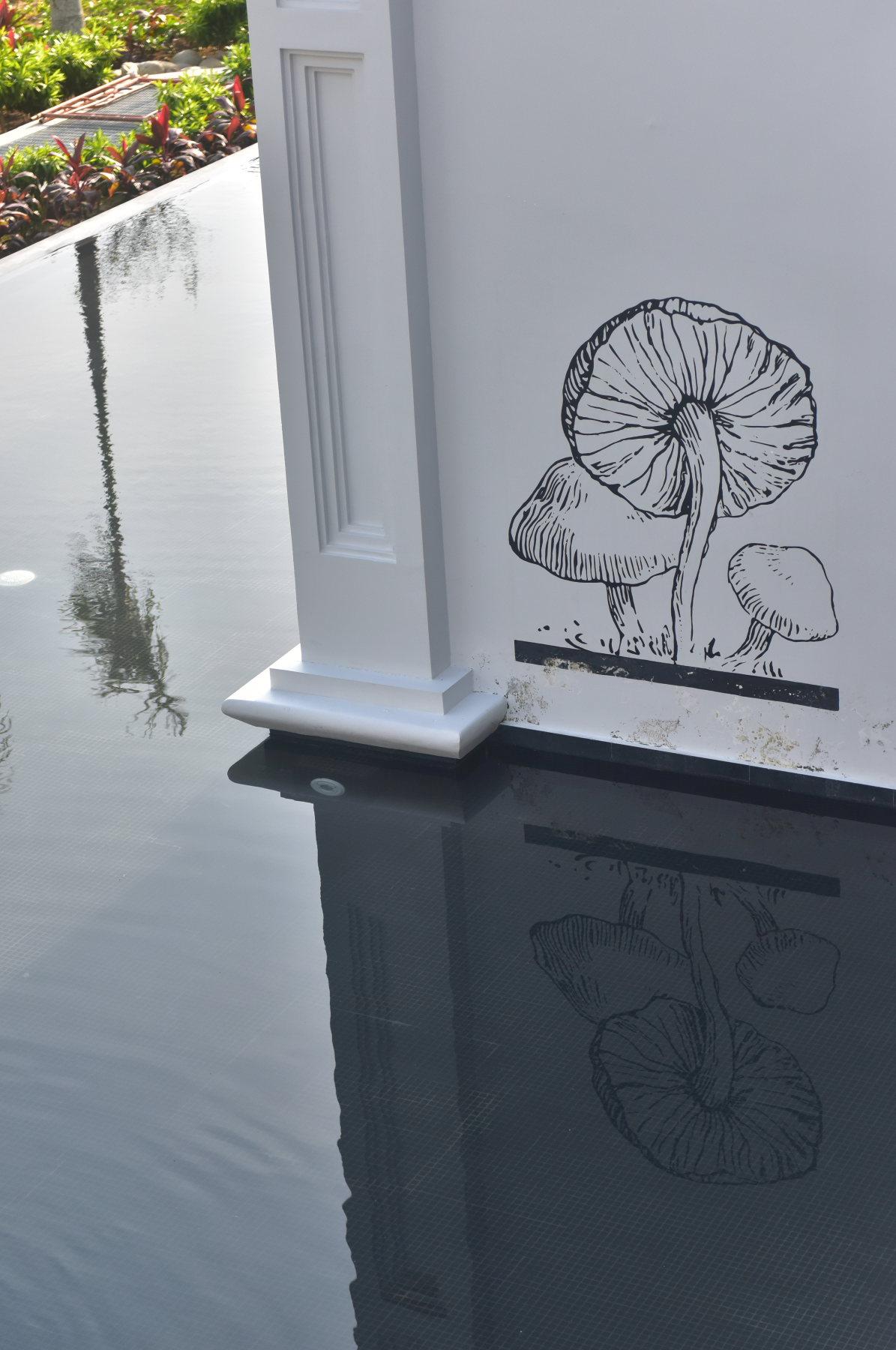 Hand-drawn illustrations are hidden throughout the resort / JW Marriott/Bensley