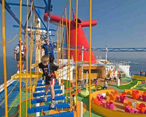 Prime Play ropes course for Carnival cruise ship