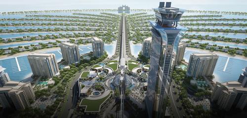 The Palm Tower, designed by US studio RSP Architects Planners & Engineers, is one of 10 new hospitality projects being developed by Nakheel on the island / Nakheel 