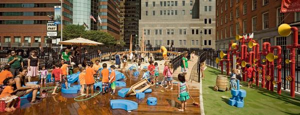 Rockwell Group’s first Imagination Playground opened in Lower Manhattan in 2010