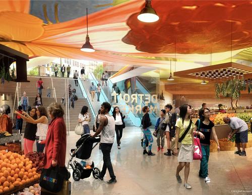 A nine-story podium is comprised of mixed use, commercial, office, technology, arts and culture space / SHoP Architects