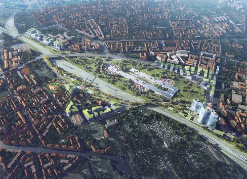 The proposal is called ‘Historical Future: Milan Reborn for Scali Milano’ / MAD Architects